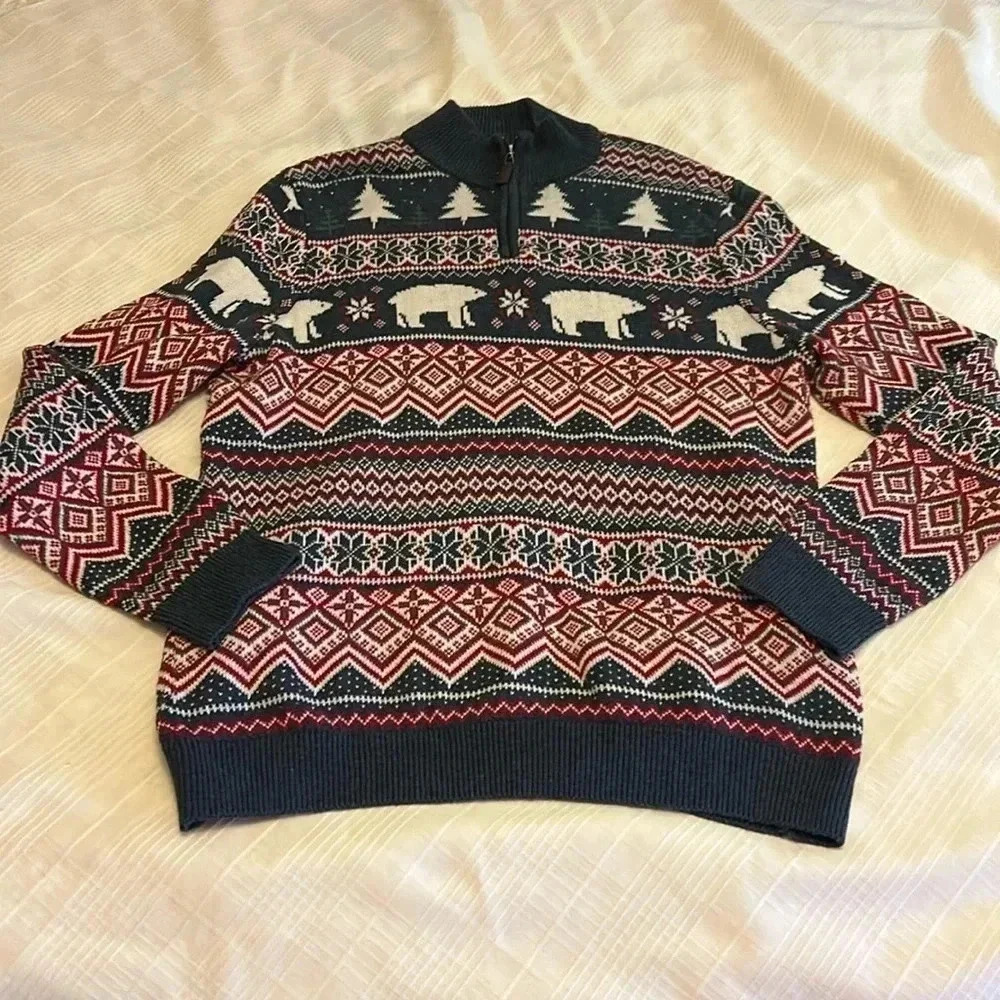 Mens XL Sweater Ugly Christmas